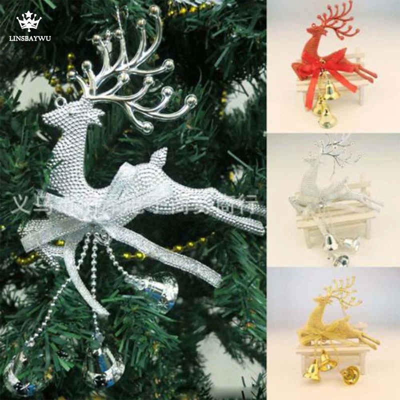 

Home Christmas Tree Ornament Deer Chital Hanging Xmas Baubles Party Decoration