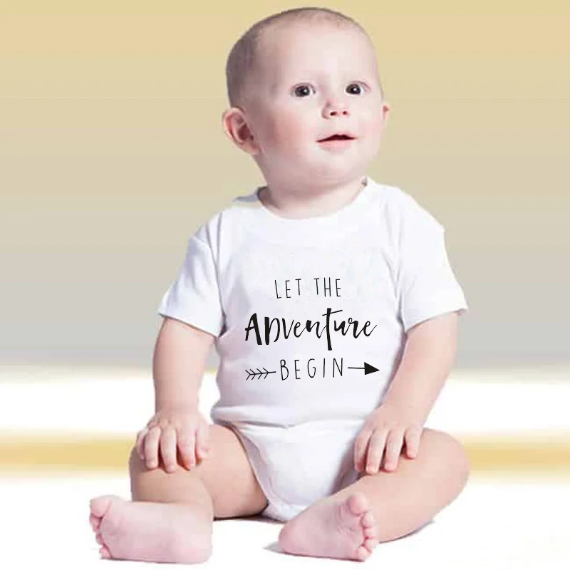 DERMSPE/ Одежда для новорожденных одежда с короткими рукавами для мальчиков и девочек дизайнерские комбинезоны, костюмы белого цвета