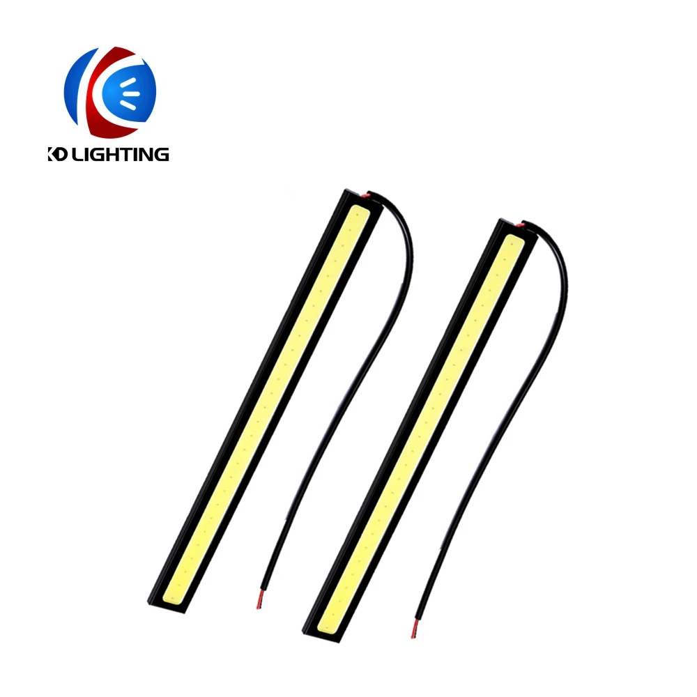 KD 2 * шт DRL COB 28 чип led высокой мощности 17 см дневные ходовые огни DC12V 6000K белый Ультра