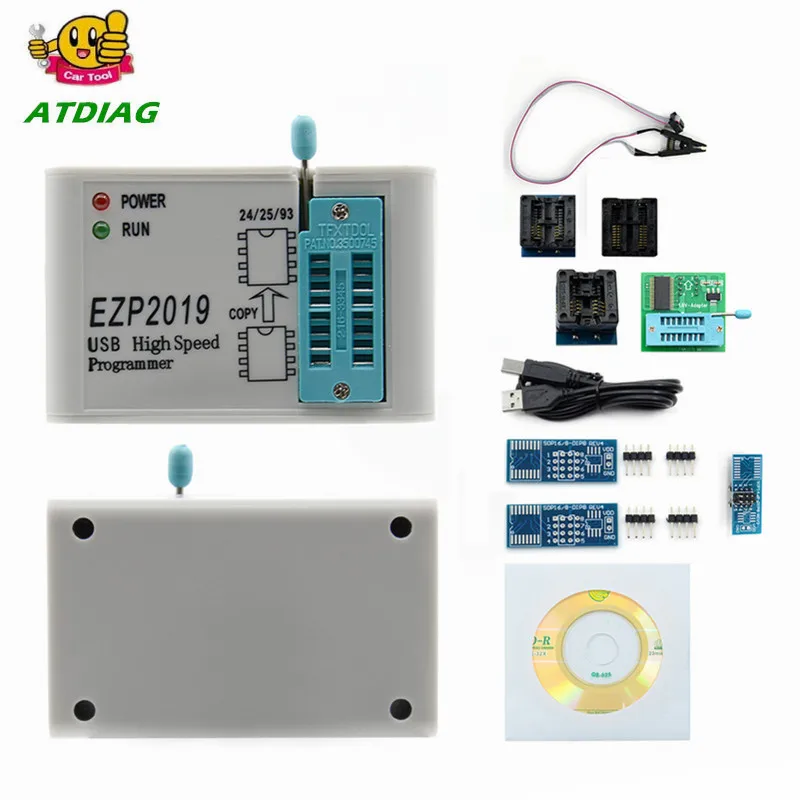 

2019 EZP2010 2013 high-speed USB SPI Programme + IC Test Clips socke Support 24 25 93 EEPROM 25 Flash BIOS Chip