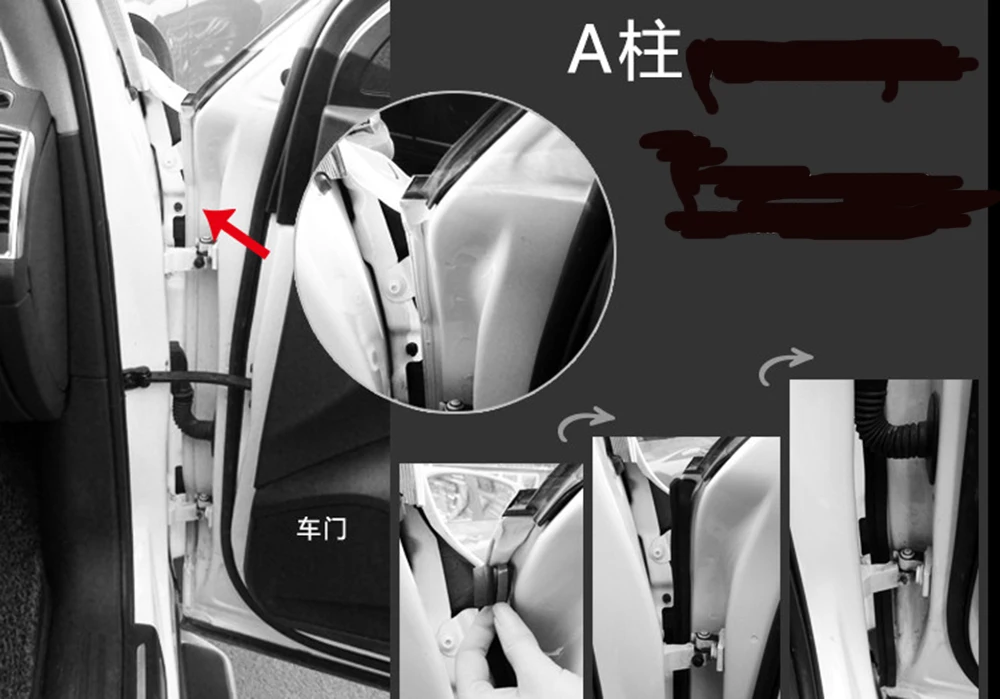 Z тип двери автомобиля резиновая отделка заполнения клей высокой плотности уплотнения полосы подходит для всех моделей Mitsubishi Subaru Suzuki Toyota
