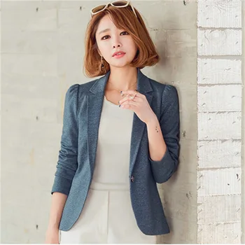 

Female spring autumn small Blazer new style long-sleeved short paragraph casual suit jacket Slim large size suit jacket Women
