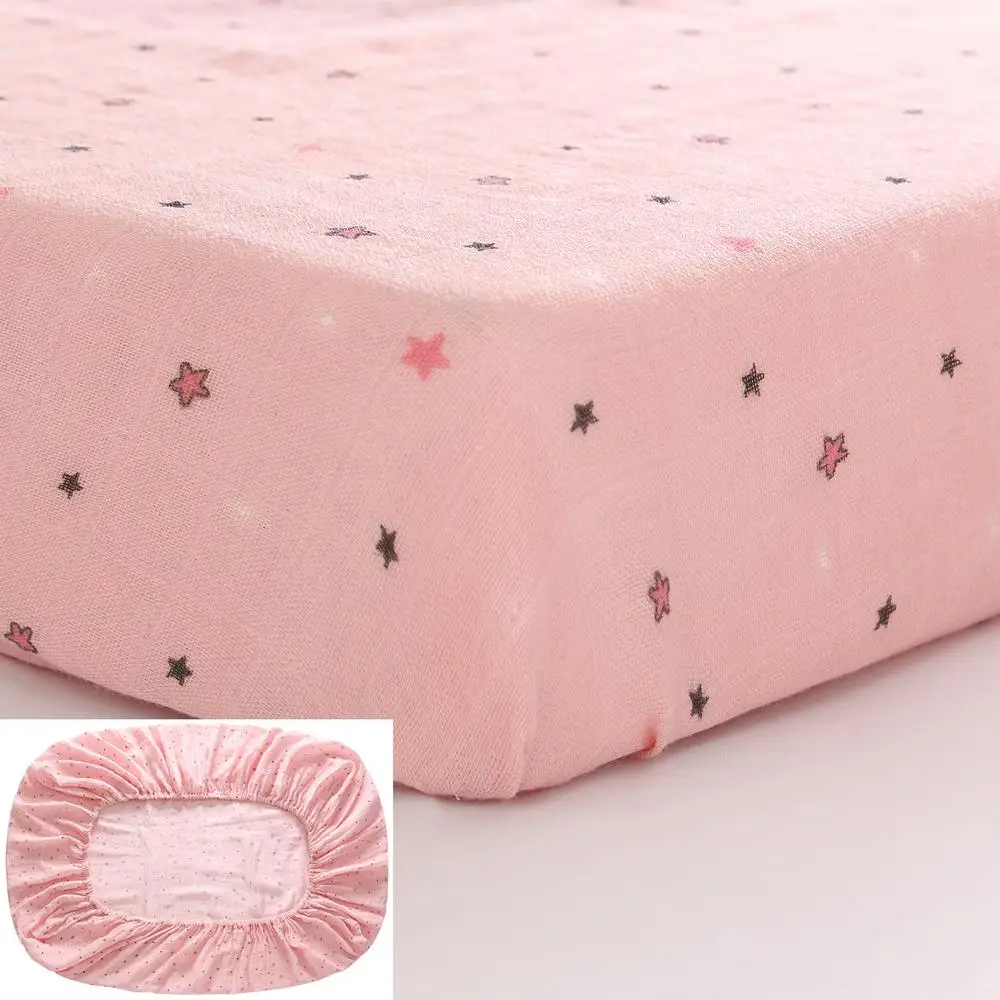 LAT-drap housse de berceau 100% coton | Doux, licorne, pour protecteur de couverture de matelas bébé, motif de dessin animé, pour lit de bébé taille 130x70cm