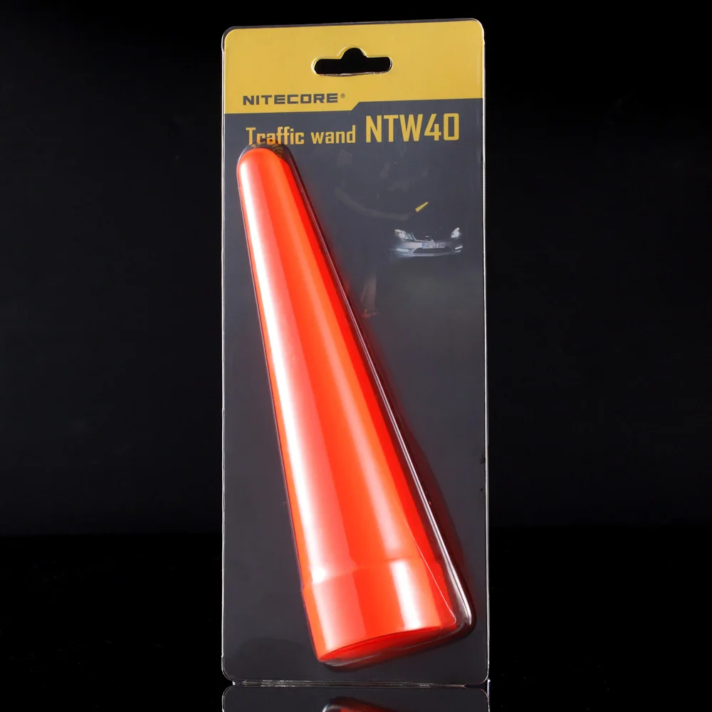 NITECORE NTW25 LEDLight диффузор Светофорная палочка конусный наконечник подходит для фонарика с головкой 25,4 мм красная Защитная палочка