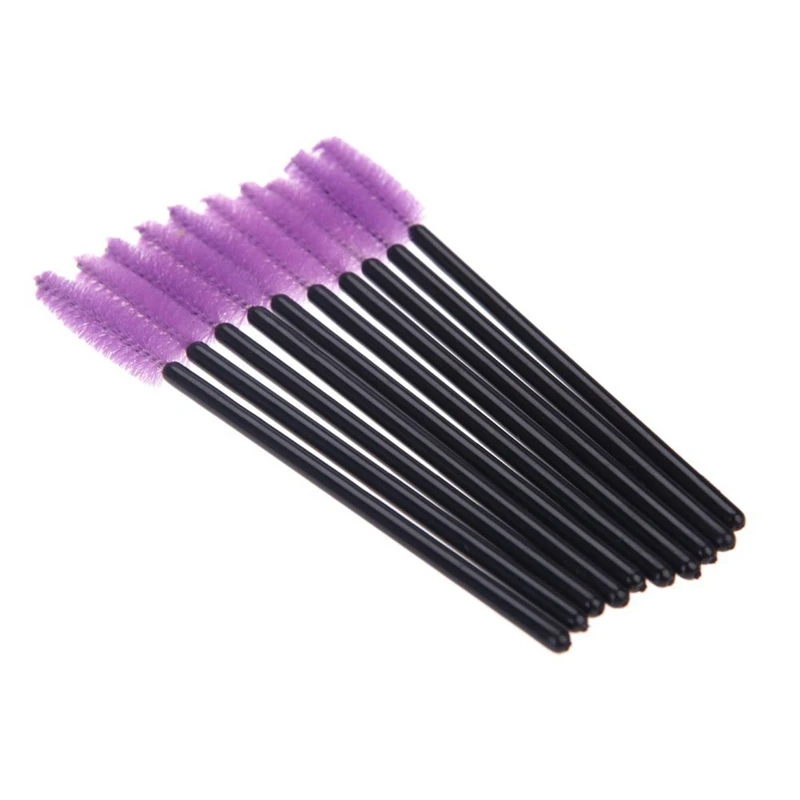 100 одноразовые мини щеточки с тушью для ресниц палочки ресницы макияж высокое качество фиолетовый
