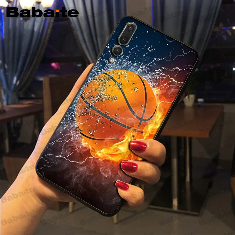 burning Basketball sport field