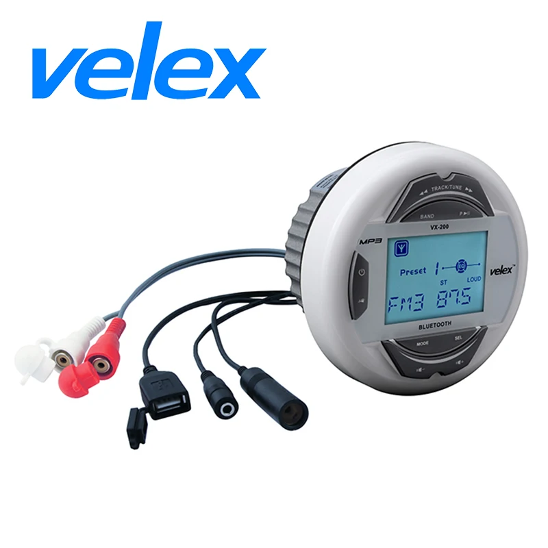 

MP3 Player AUX RCA for Car SPA ATV UTV Motorcycle Waterproof Radio Stereo Bluetooth Boat Audio AM FM Receiver USB Charger