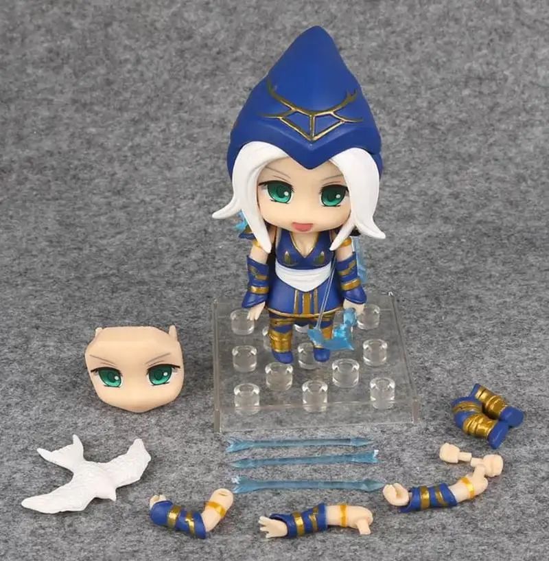 

Nendoroid 901 Game LOL Ashe the Frost Archer Cute Changeable Face PVC Action Figure Collectible Toys 10cm