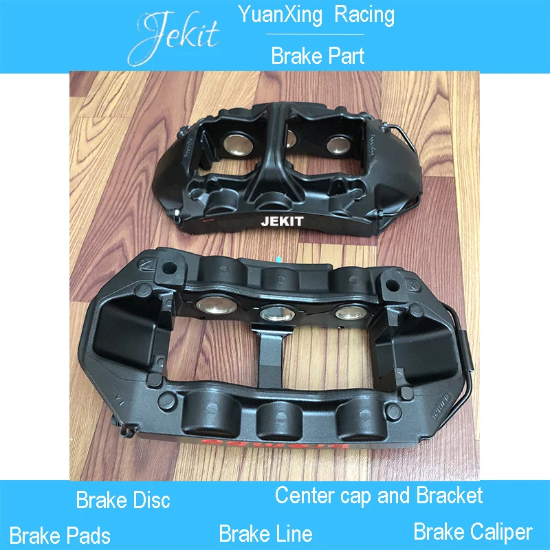 Jekit 6 pots CTS brake caliper use 355*32/362*32/380*34/405*34mm brake disc size for different car type