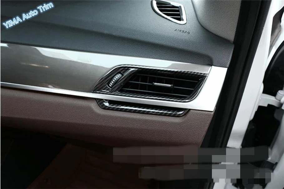 

Lapetus Auto Styling Side Air Conditioning AC Outlet Vent Cover Trim 4 Pcs Fit For BMW X2 F39 2018 2019 Matte Carbon Fiber Look
