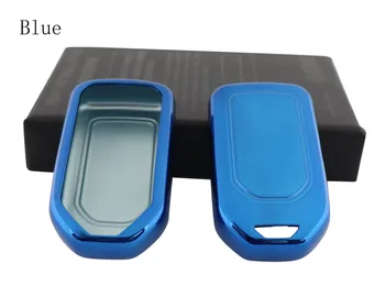 

Blue Protective TPU key Case Shell Cover for Honda Accord Crosstour Civic Pilot