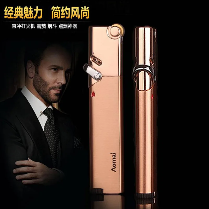 WindproofgaslighterMetalgiftlightersCigarlighterThecigarette