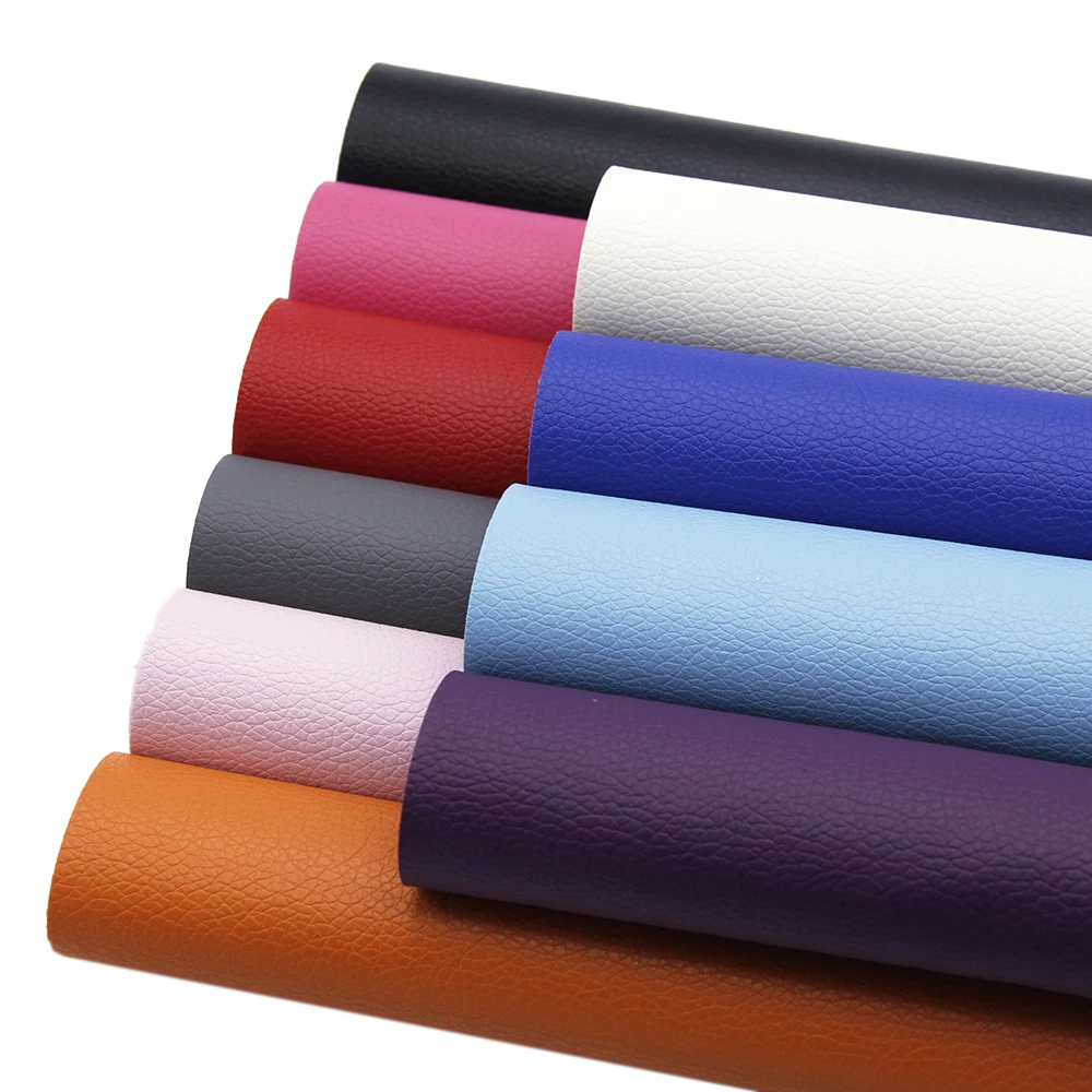 

10pcs/set Plain Color Litchi Pattern Faux Synthetic Leather Fabric Set ,DIY handmade materials for handbag shoes ,1Yc6730