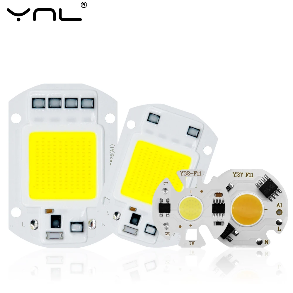 Светодиодный COB чип лампа YXT 20 Вт 30 50 70 100 Y27/32 3 5 7 9 AC 220 В IP65 Smart IC подходит для DIY