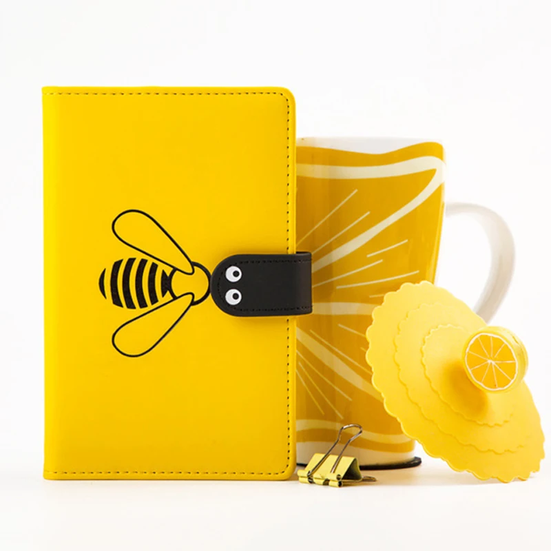 

Kawaii Notebook 2019 Agenda Bee A6 Annual Monthly Weekly Planner Diary Travel Journal Book Organizer School Office Cute Gifts