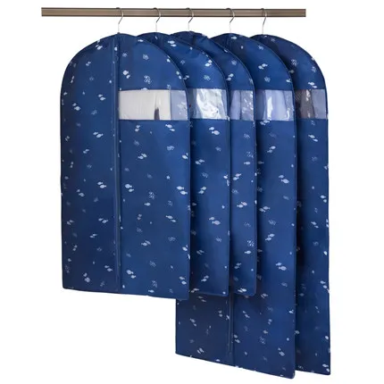 

Clothes dust cover hanging clothes bag suit large clothes storage bag home wardrobe transparent hanging suit jacket cover