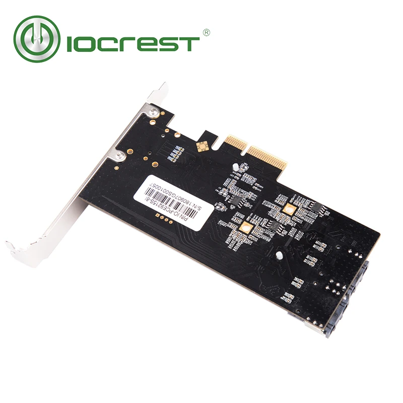  IOCREST PCIe zu 8 interne Ports SATA 6g Mit SFF8087 Karte mit Mini SAS zu SATA Kabel PCI Express ss