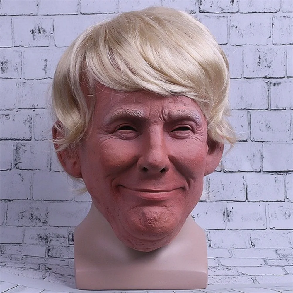 Halloween Latex Mask Candidate Trump Realistic Masks Cosplay Masquerade