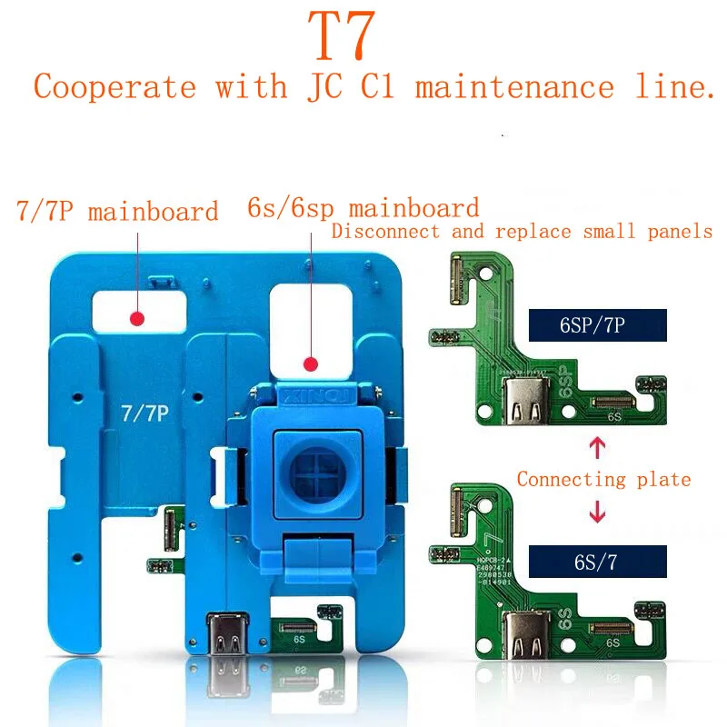

JC NAND Hard disk test fixture T7 T8 No battery required. Brush tester mainboard Boot test Dilatation Fault detection Repair