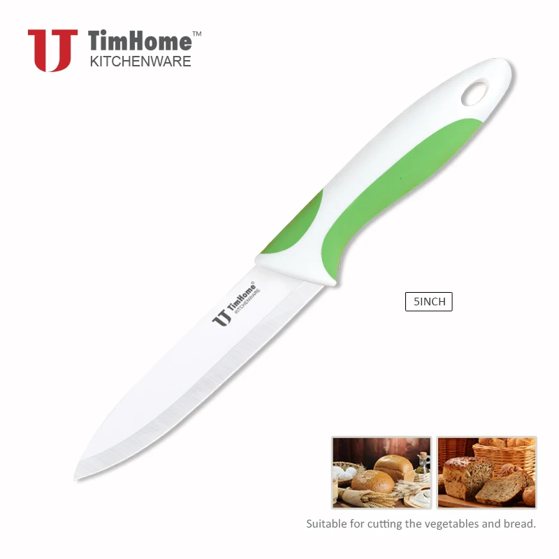 Timhome 5 дюймов практичный керамический нож для фруктов и овощей, Ножи слегка
