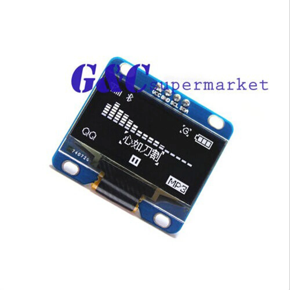 

White 1.3" I2C IIC 128X64 OLED LCD Display Module M32/AVR