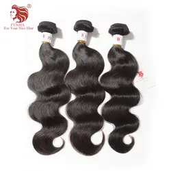 [FYNHA] камбоджийских Virgin плетение волос 3 Связки сделки Теле Ткачество натуральный черный человеческий волос
