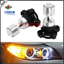 2 uds amarillo ámbar libre de Error CAN-bus PY24W 5200 bombillas LED para BMW Serie 3 4 5 X3 E70 X5 X6 Z4 luces intermitentes delanteras