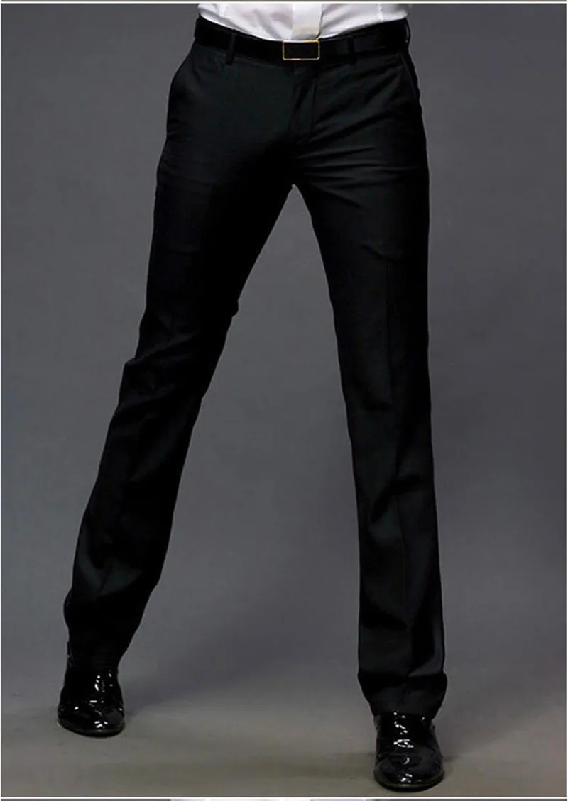 Осенние прямые брюки в Корейском стиле; Мужские Молодежные брюки для делового костюма; свободные брюки для глажки