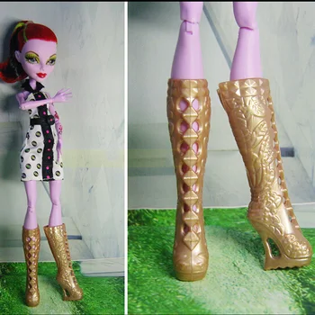 

100Pairs/Lot Wholesale Dolls Accessories Shoes Monster Boots For Doll