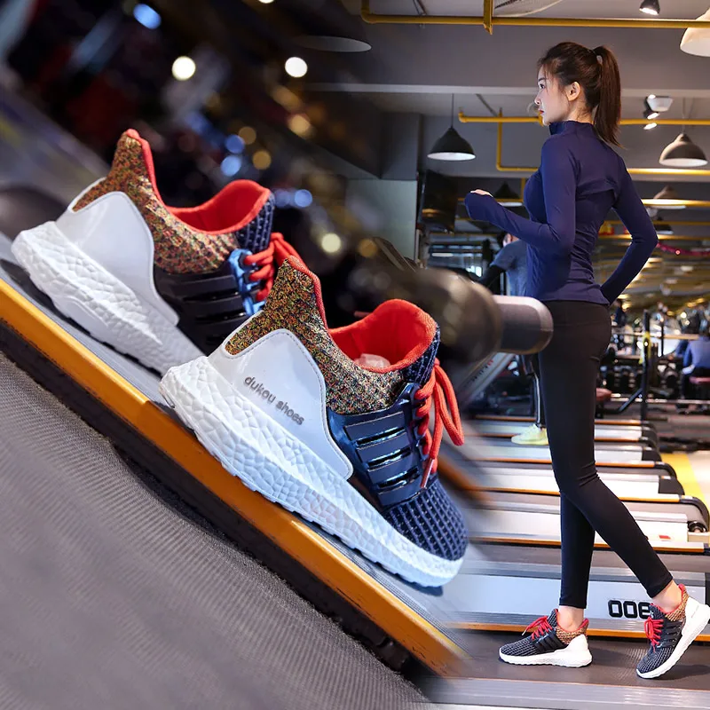 

Dumoo New 2019 Spring Sneakers Shoes Women Fashion Ladies Mesh Running Shoes Heel 3cm Female Zapatillas Mujer Casual Trainers