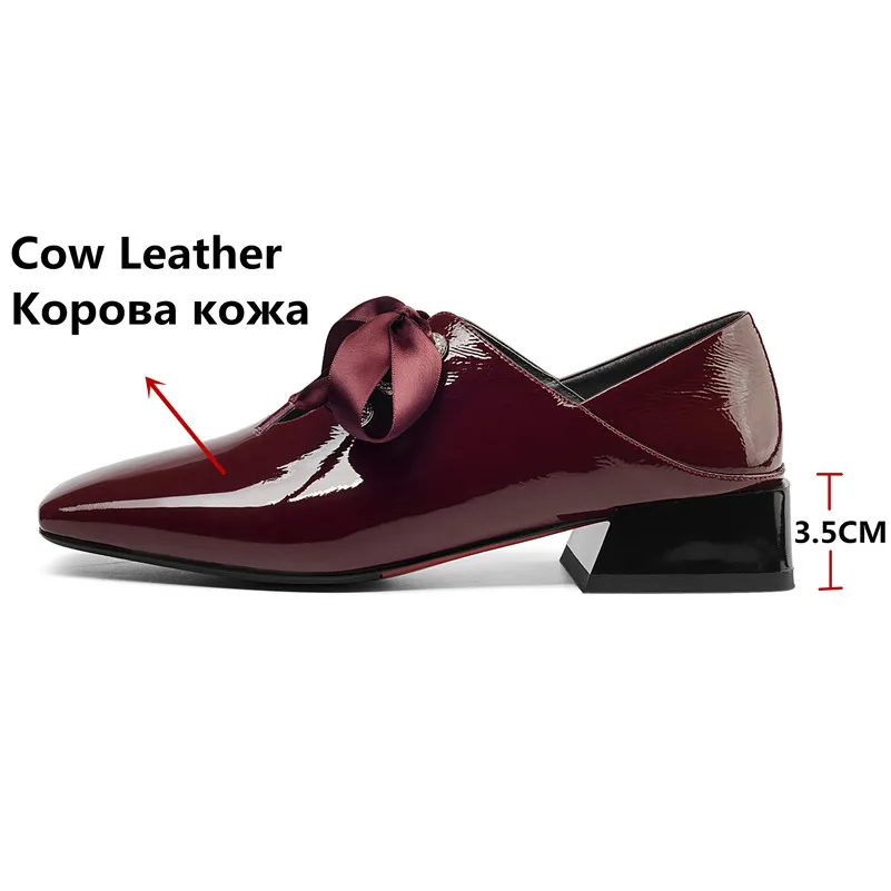Marca Women Novità Design Trend alta Donna viola Fedonas Casual qualità Tacco Pompe Scarpe 1 Nero in di alto pelle vera 2019 Bqnqwxg5t