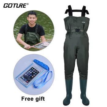 Goture High Quality 100% Waterproof Chest Fishing Waders with Breathable Rubber Boots Euro Size #43 #44 #45 #46 Men Clothes Goture High Quality 100% Waterproof Chest Fishing Waders with Breathable Rubber Boots Euro Size #43 #44 #45 #46 Men Clothes