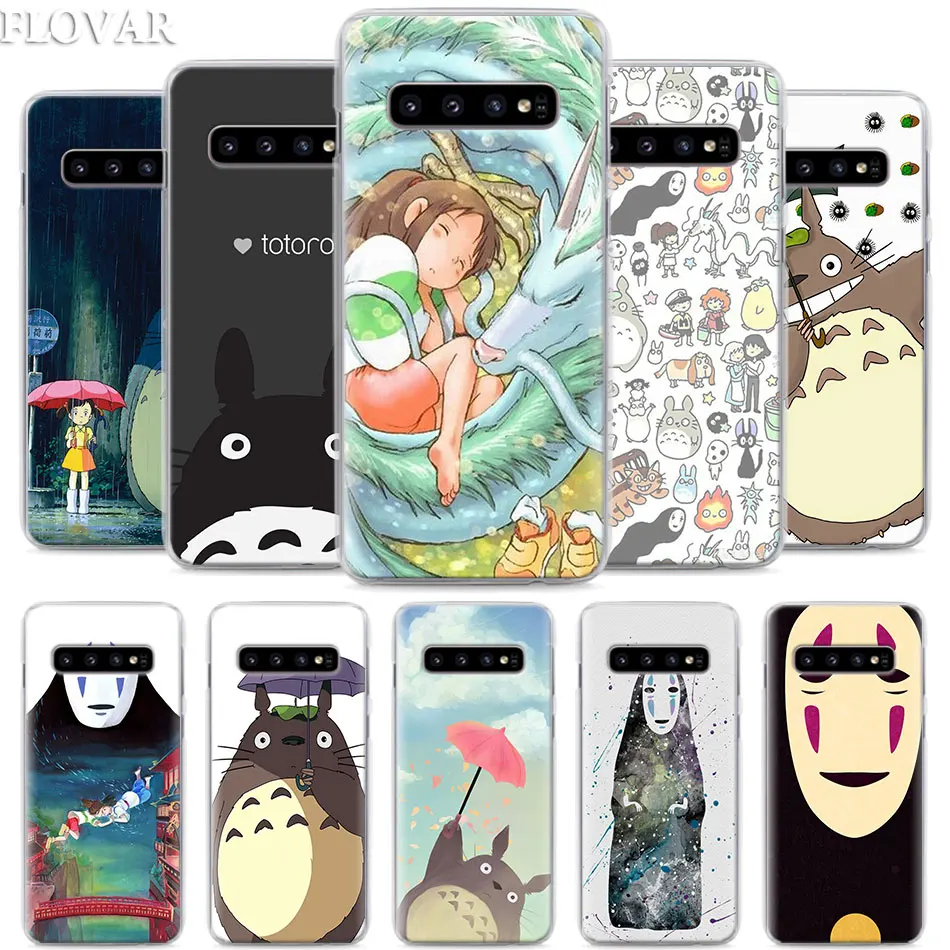

Totoro Ghibli Miyazaki Phone Case for Samsung Galaxy S10e S10 Plus S7 S8 S9 Plus Note 8 9 M10 M20 M30 Hard Case Coque