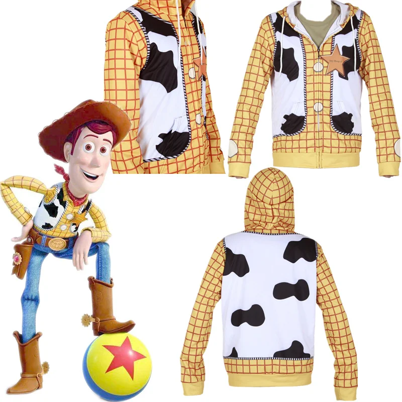 

Adult Kids Toy Story Woody Cosplay Sweatshirt Hoodie Jacket Coat