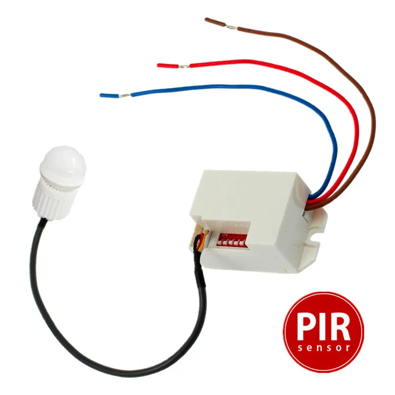 

360 Degree Recessed PIR Sensor Detector Light Switch Ceiling Occupancy Motion Light Switch 800W