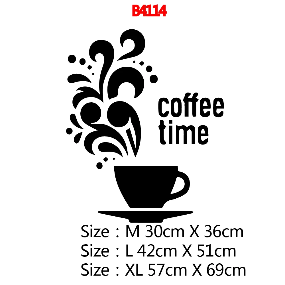 DIY Art Coffee Wall Sticker Pvc Removable Removable Wall Sticker Diy Home Decoration Accessories DIY Art Coffee Wall Sticker Pvc Removable Removable Wall Sticker Diy Home Decoration Accessories