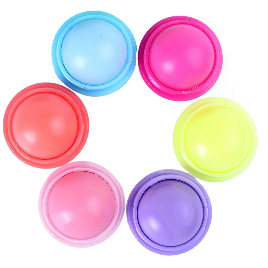 Lote Fruto Lip Balm Planta Natural Bola Esfera Lábio Pomada Batom Orgânica Maquiagem Hidratante Labial Cuidados Livre Grátis Hot 6 Pçs –