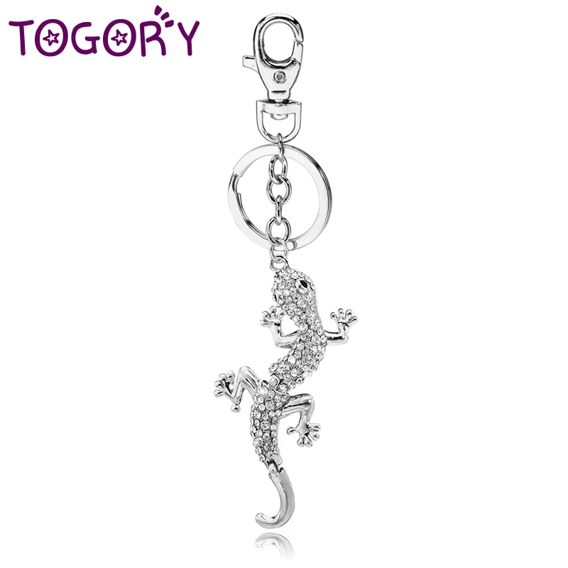 TOGORY Lucky Lizard Crystal новинка животное Модный Брелок Сумочка пряжка Сумочка Подвеска для автомобиля брелок держатель для женщин