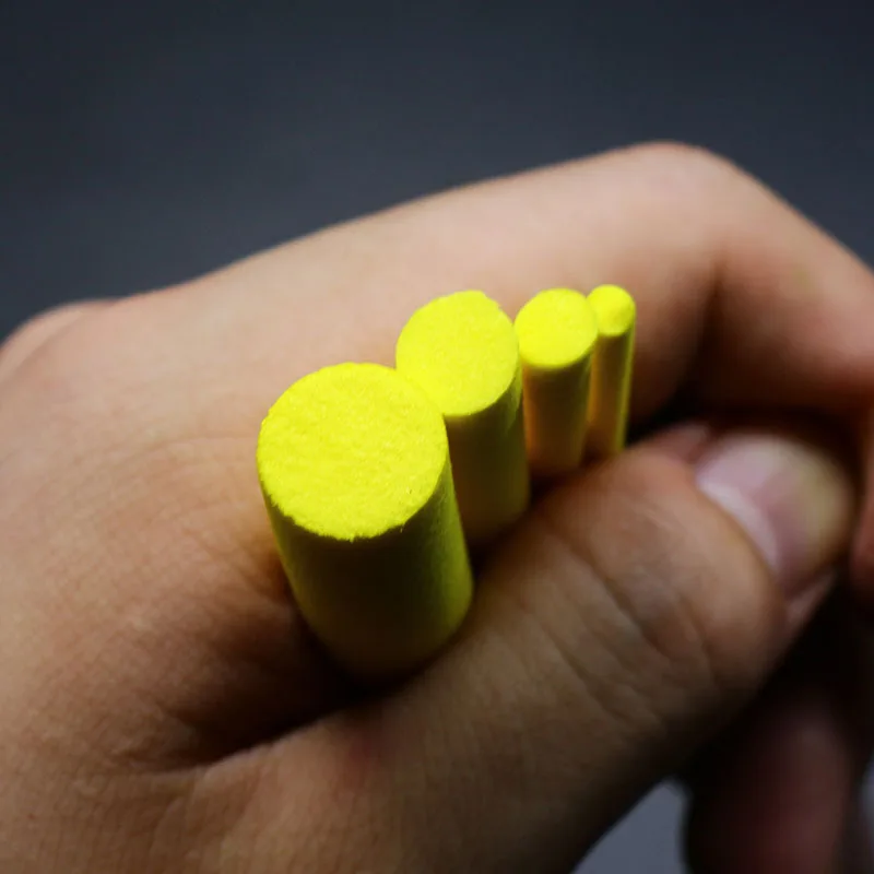 Королевский Сисси 4 размера желтые цилиндры из пенистого материала 3 мм 5 мм 8 мм 12 мм мухобойка парашютные стойки плавающие хопперы и mayfly связывающие материалы для тела