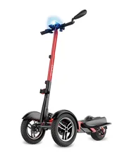 800W Three wheels Scooter Folding Electric Skateboard Hoverboard Foldable Bicycle E-Scooter with seat Removebale battery