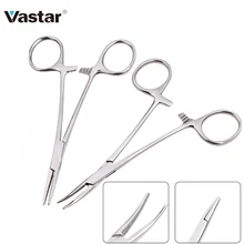 Гемостатические щипцы для домашних животных зажим для волос рыболовные фиксирующие щипцы инструменты для эпиляции изогнутые/прямые 12,5 см ручной инструмент