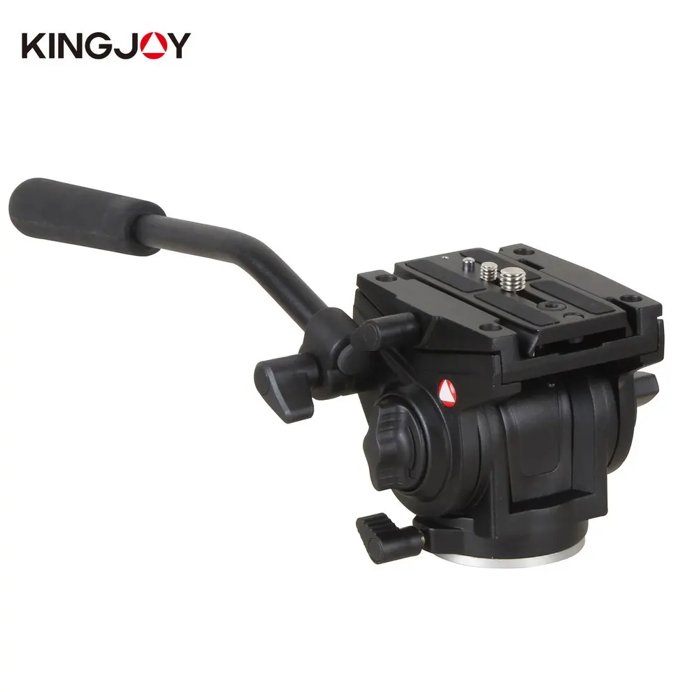 

Kingjoy VT-3510 Tripod Head Aluminum Alloy Fluid Damping Head for DSLR Camera with UNC 1/4" 3/8" Thread Tripod Accessories