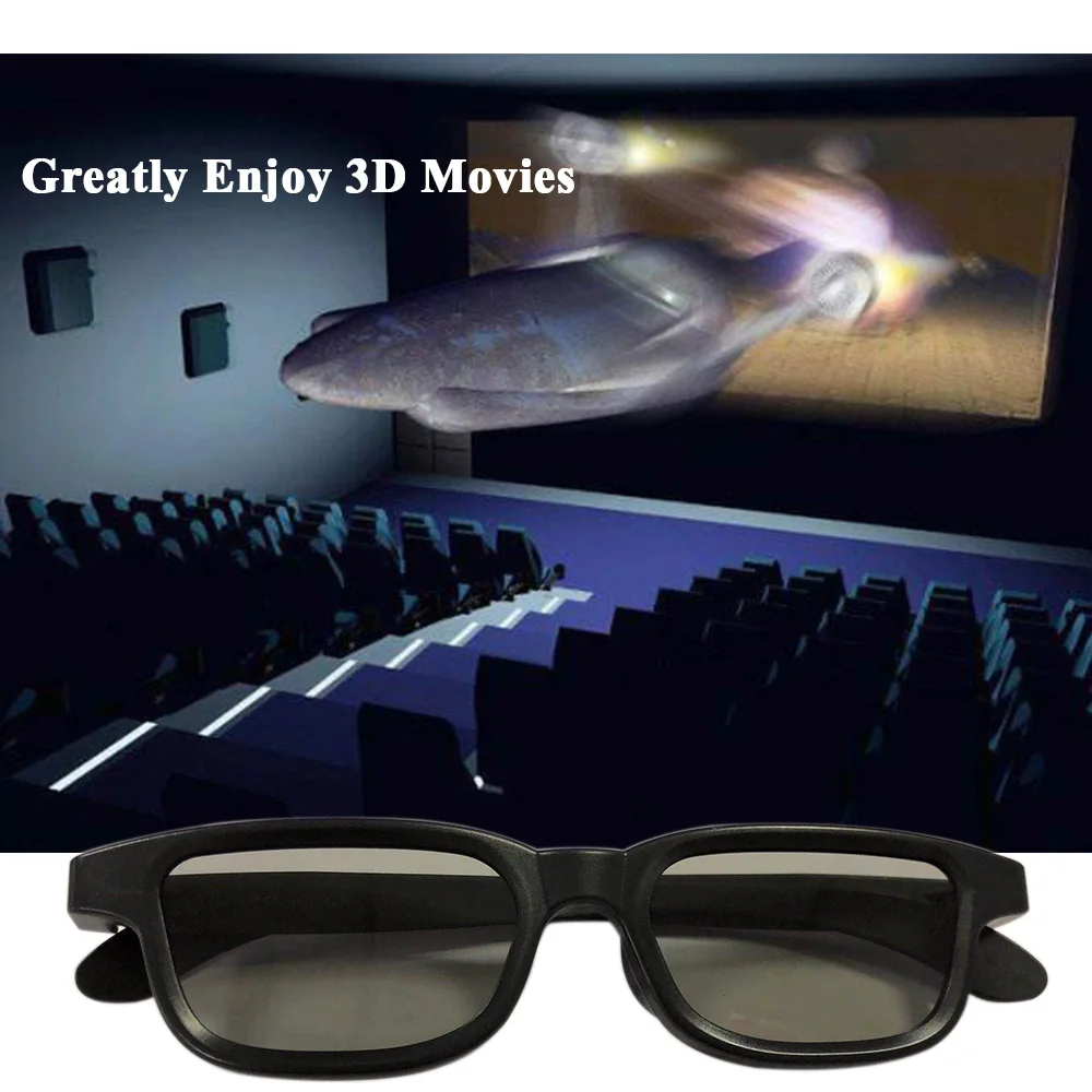 G90 3D очки пассивные очки для кино поляризованные линзы для кино легкий портативный для просмотра фильмов дома и очки для улицы