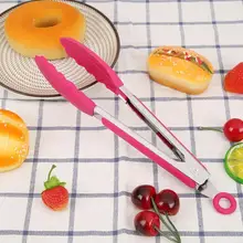 26 см силиконовые щипцы для барбекю, зажим для мяса, еды, инструменты для барбекю, кухонные аксессуары, инструмент для приготовления пищи, зажим для овощей, кухонные принадлежности