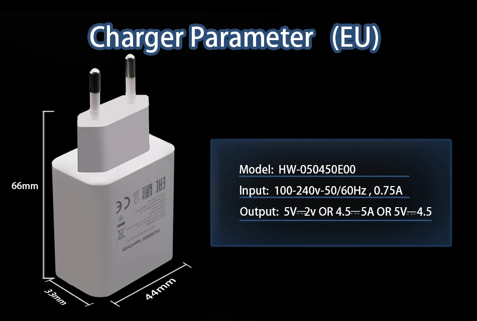 Huawei супер зарядное устройство P30 P20 pro mate 20X10 9 pro USB быстрое зарядное устройство Honor 10 View 10 V20 Быстрая зарядка для путешествий EU Adapte