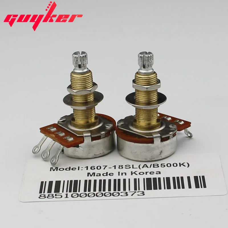 1 шт. удлиненный потенциометр для гитары Alpha A500K/B500K|guitar potentiometer|potentiometer guitaralpha