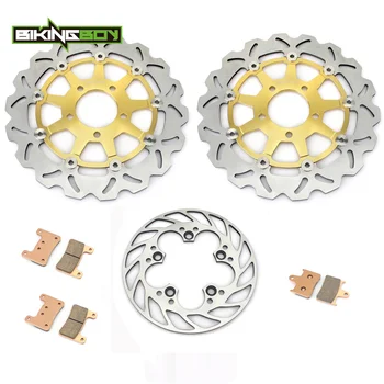 

BIKINGBOY For Suzuki GSX-R GSXR 600 750 2004 2005 K4 K5 GSX-R1000 GSXR 1000 K4 2004 Front Rear Brake Discs Disks Rotors Pads