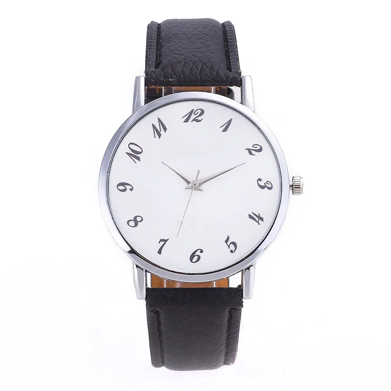 

8SEASONS PU Leather Watchband Arabic Mumerals Simple Plate Quartz Wrist Watches Women Ladies Watch Clock Trendy Jewelry 1 Piece