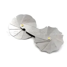 Радиус gage Калибр Филе Набор R15.5-25 мм с замком Устройство измерения цикла двигателя