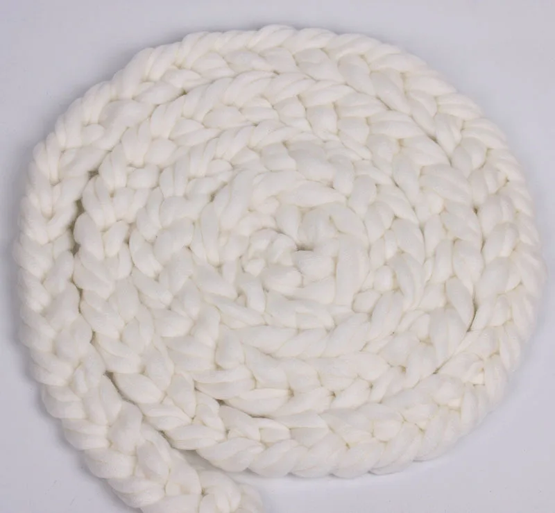 Newborn Photography Props Basket Fashion Baby Wool Blanket Solid Photo Props Backdrop Background Newborn Photography Props